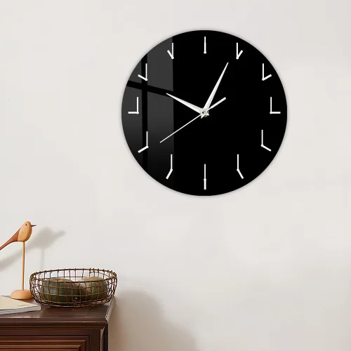 Vista 6 de The Geeky Days Reloj de pared moderno simple reloj redundante reloj redondo decorativo reloj de pared arte creativo decorativo silencioso reloj