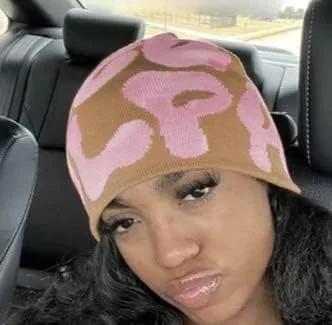 Vista 3 de HYPEHOME Y2k Beanie - Gorro de punto de invierno para mujer, gorro de calavera para hombre