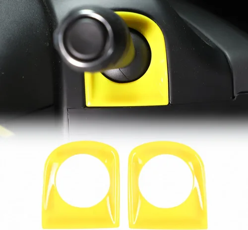 Vista 8 de Cubierta para base de barra de dirección, cubierta decorativa compatible con Chevrolet Corvette C8 2020 2021 2022 2023, plástico ABS para volante