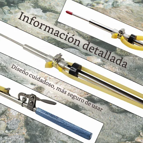 Vista 6 de SUFFUSE Arpón ligero resistente a la corrosión, pesca con lanza, equipo de arpón para cangrejos, arpón especialmente diseñado para pesca de peces