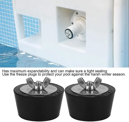 Vista 4 de 2 unids 2 pulgadas de expansión de goma para el invierno enchufe piscina spa tuberías accesorios de invierno