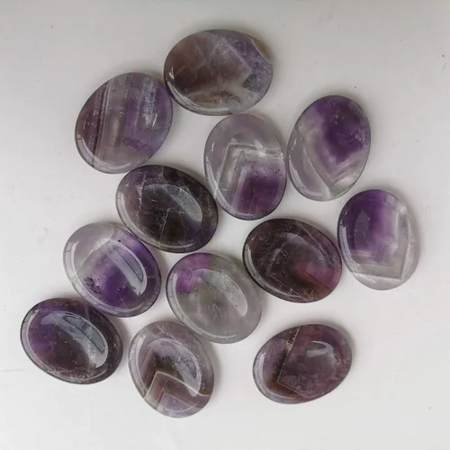 Vista 4 de Piedra calmante para el pulgar, en forma de gota, para relajar el estrés y curación con cristal Reiki, cabe en la palma de la mano