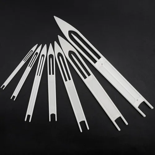 Vista 9 de AGOOL Netting Needles Shuttles Kit, 7/21pcs Plastic Weaving Needles for Net Making and Net Repair, Mesh Repairing Tool for Fishing Nets, Cast Nets