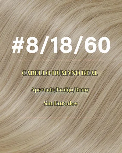 Vista 3 de 【Descuento】Hetto - Extensiones de cabello con cinta adhesiva, 40g, extensiones de cabello humano, color rubio ceniza oscuro degradado a rubio medio