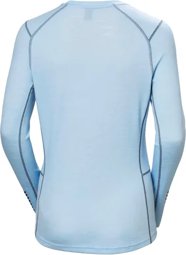 Vista 2 de Helly-Hansen LIFA Merino - Camisa de capa base de cuello redondo con estampado de peso medio para mujer