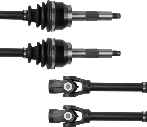 Vista 6 de Caltric Ejes de junta Cv completos delanteros derechos e izquierdos compatibles con Polaris Scrambler 500 4X4 1999-2003 si está estampado Usa Neapco