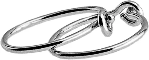 Vista 62 de Aretes de plata de ley abiertos para cartílago, tragus, delgados, calibre 22