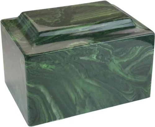 Vista 12 de Urna de cremación clásica de mármol cultivado de amatista para cenizas, morado, urna de cremación de tamaño adulto para cenizas humanas, entierro