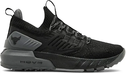 Vista 3 de Under Armour Zapato de entrenamiento Project Rock 3 para mujer, NegroGris Pitch - 001