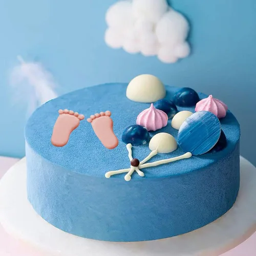 Vista 6 de Molde de silicona 3D para pies de bebé, 4 piezas, molde de chocolate para pies de bebé, decoración de pastel de ducha, molde para hornear bricolaje