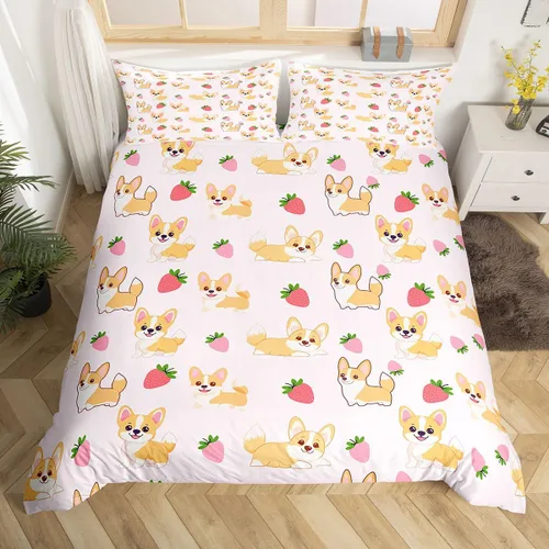 Vista 15 de Feelyou Juego de funda nórdica con estampado de gatos, tamaño individual