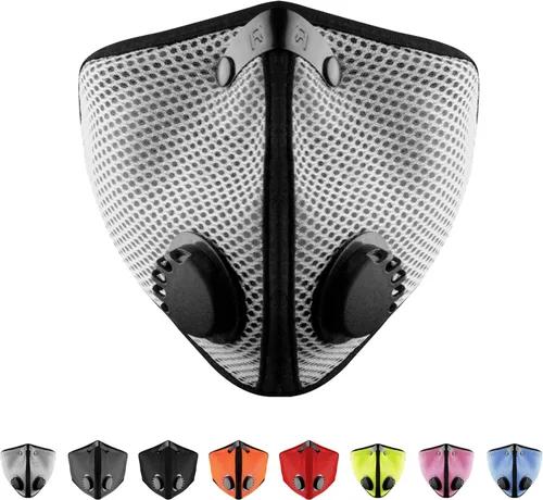 Vista 7 de RZ Mask M2 - Cooling Mesh Dust Mask w/ 99.8% Carbon Filtration, Anti Fogging w/Easy Use Hook-and-Loop Head Strap
