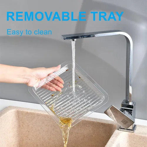 Vista 5 de Xicennego Organizador de ingredientes de cocina montado en la pared, 4 capas, sin BPA, juego de estantes plegables para cocina, organizador