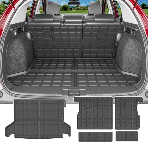 Vista 16 de powoq Alfombrilla de carga y respaldo compatibles con Toyota RAV4 2013-2017 Alfombrilla para maletero y respaldo