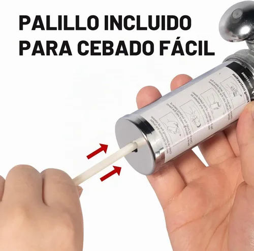 Vista 4 de Thorstone Mini pistola de grasa de 3 onzas, diseño de una mano con boquilla