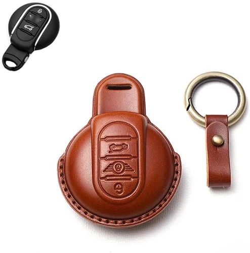 Vista 13 de SANRILY Funda para llavero para Mini Cooper sin llave, Negro