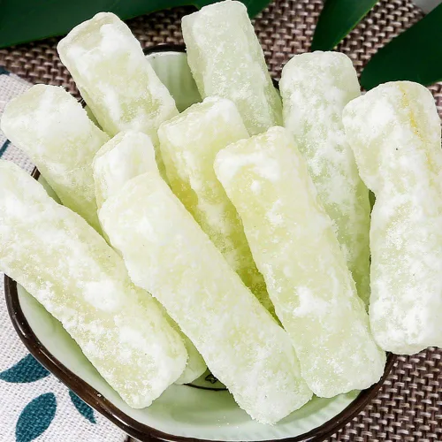 Vista 4 de HELENOU666 Ciruelas pasas conservadas Azúcar de roca Calabaza blanca confitada en tira estilo cantonés chino