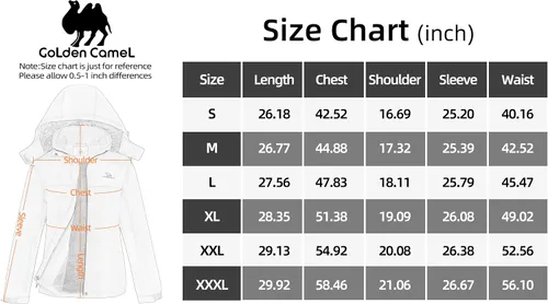 Vista 7 de GOLDEN CAMEL Chaqueta de esquí de invierno para mujer, impermeable, resistente al viento, con capucha, para snowboard, para exteriores