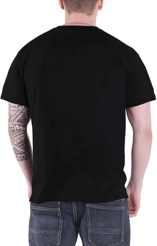 Vista 2 de Black Sabbath Camiseta 13 Flame Circle Band Logo Oficial Hombre Negro