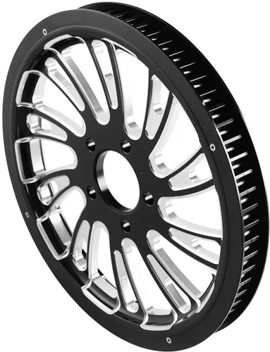 Vista 9 de TCMT Piñón de polea de correa de rueda trasera de 18 x 5.5 pulgadas, apto para Harley Touring CVO Road Glide Electra Glide Road Glide sin ABS