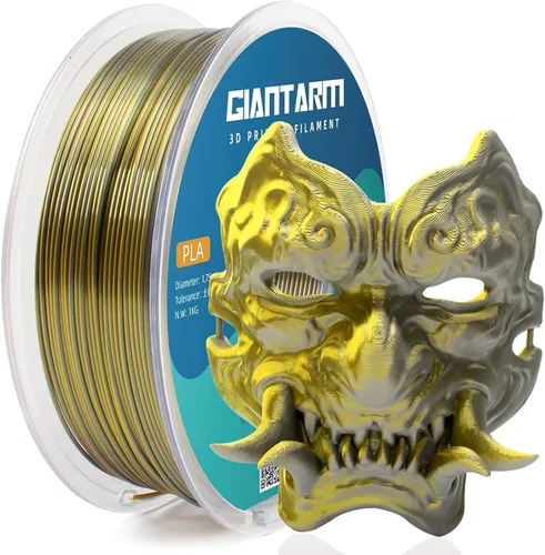 Vista 43 de GIANTARM Filamento de ácido poliláctico (PLA), filamento beige para impresora 3D, carrete de 2.2 libras, precisión de dimensión de 0.069 in +
