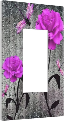Vista 137 de Placa de pared abstracta con diseño de amanecer retro, arco iris, puesta de sol, sin dispositivo, placa de pared decorativa en blanco, placa frontal