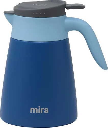 Vista 9 de MIRA Servidor de jarra de café aislado, dispensador de café de acero inoxidable, 27 onzas, azul rey