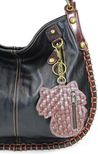 Vista 4 de CHALA Bolsos Bolso Chala Grande Convertible Crossbody o Hombro - NEGRO, Vaca
