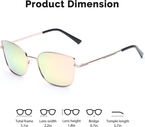 Vista 3 de JOO'RTI Polarized Sunglasses for Women, UV Protection