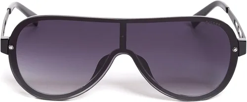 Vista 2 de Guess Factory para hombre futuro Rimless Aviator anteojos de sol
