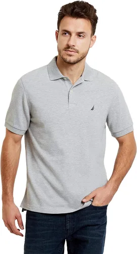 Vista 151 de Nautica playera polo clásica de mangas cortas, color sólido, para hombre