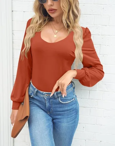 Vista 2 de Spadehill Body de manga larga con cuello en V para mujer