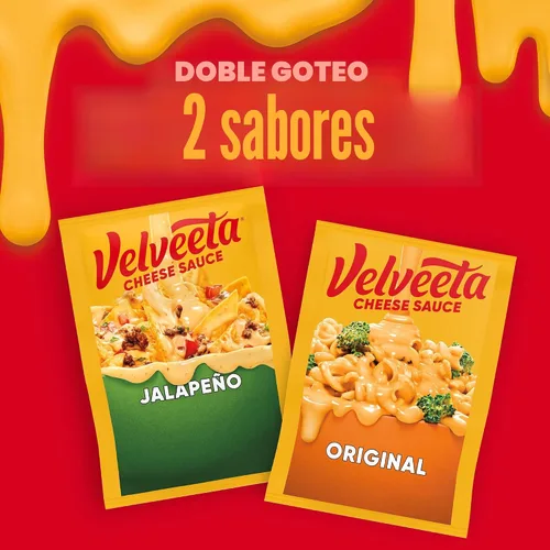 Vista 8 de Velveeta Bolsas de salsa de queso original, caja de 3 ct con bolsas de 4 onzas