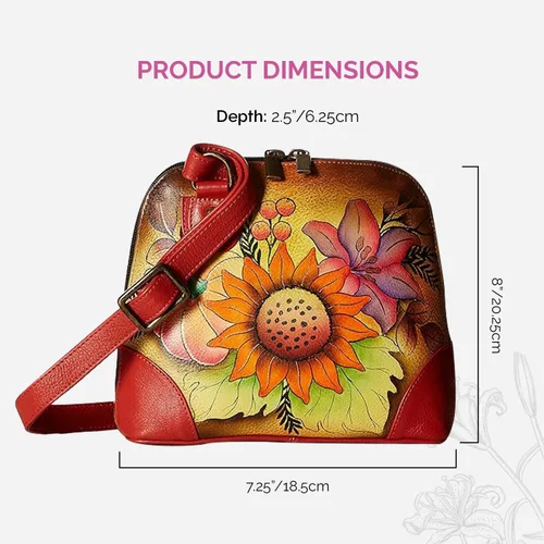 Vista 6 de Anna by Anuschka Leather Small Multi Compartment Zip-Around Organizer