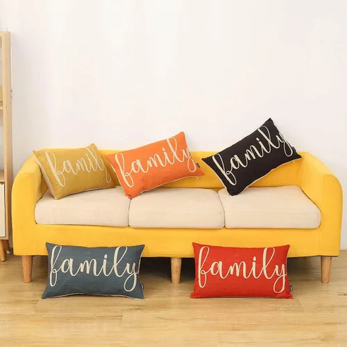 Vista 3 de TRENDIN PL695TR - Funda de almohada familiar de 20 x 12 pulgadas, funda de almohada lumbar amarilla de grano de madera, decoración para silla