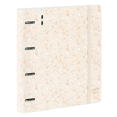 Vista 2 de Carpeta de anillas Safta Light pink flowers
