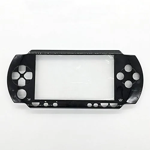 Vista 2 de Placa frontal de la placa frontal Shell caso reemplazo para Sony PSP 1000 1001 Fat (negro)