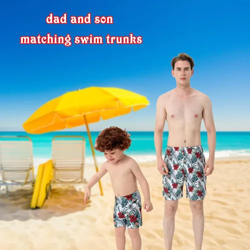 Vista 4 de Trajes de baño familiares a juego para mamá y mí traje de baño de una pieza traje de baño para parejas estampado floral ropa de playa