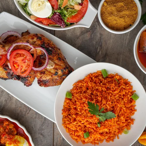 Vista 3 de Mezcla de arroz Jollof (suave, 3.7 onzas) hecha con 100% tomate y especias