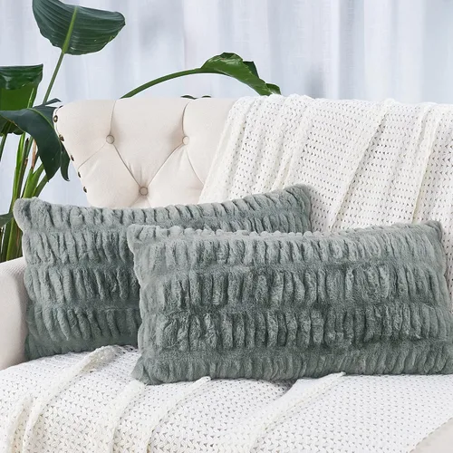 Vista 15 de Home Soft Things Shar Pei - Juego de 2 fundas de almohada decorativas, suaves, esponjosas, elegantes, estilo europeo, fundas de almohada para sofá