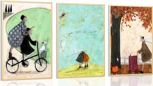 Vista 17 de 2 piezas de arte de pared enmarcado de vaquera occidental con sombrero chica vaquera y caballo, impresión en lienzo, póster, pintura al óleo