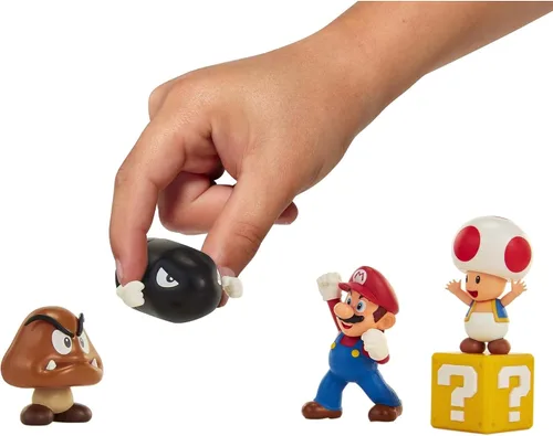 Vista 2 de Nintendo Super Mario Acorn Plains - Figura de 2.5 pulgadas