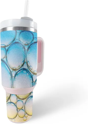 Vista 17 de MightySkins - Vaso con purpurina brillante compatible con Stanley The Quencher H2.0 FlowState de 40 onzas, morado sólido, acabado protector