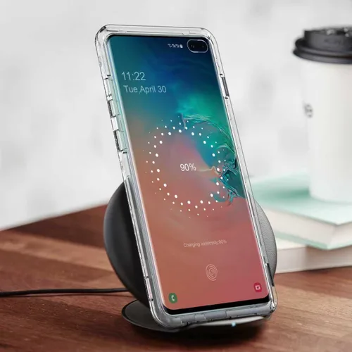 Vista 8 de ULAK Funda compatible con Galaxy S10 Plus, cubierta trasera brillante brillo claro