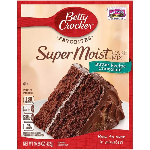 Vista 50 de Betty Crocker Delights Mezcla de pastel de vainilla francesa súper húmeda, 13.25 onzas