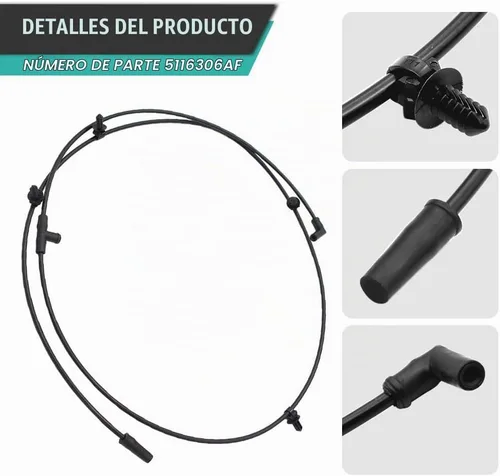 Vista 3 de LIRU - Manguera para limpiaparabrisas delantero automotriz 05116306AF