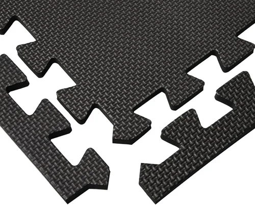 Vista 3 de DEAYOU Tapete de espuma entrelazado de 16 azulejos, 12 x 12 pulgadas, tapete de rompecabezas de espuma EVA con bordes, tapete protector suave de 0.4