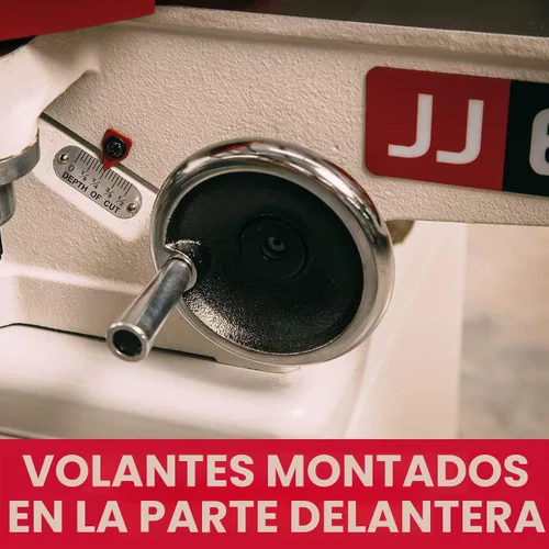 Vista 3 de JET Junta de cama de 6 pulgadas de largo, cabezal de corte helicoidal, 1 HP, 115/230V 1Ph (JJ-6HHDX)