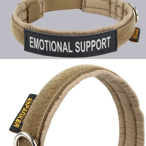 Vista 5 de Collar de perro de tamaño XS para cachorros, correa elástica ajustable de nailon para perro, correa táctica para perros con asa