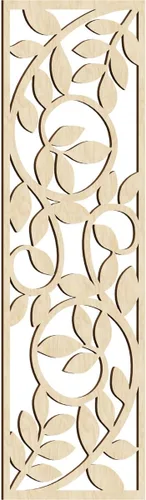Vista 144 de 9 3/8"W x 24 3/8"H x 1/4"T Utica Decorativo Fretwork Madera Paneles de Pared, Abedul